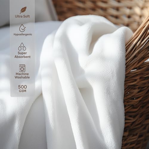 MINIBOO Hooded Baby Towel - Super Soft Bamboo Cotton