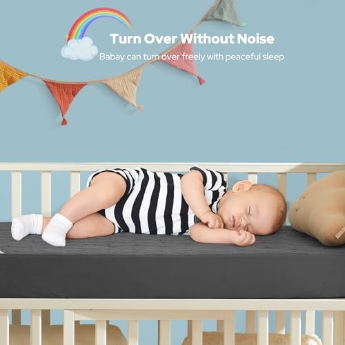 BEDLORE Waterproof Crib Mattress Protector 2 Pack