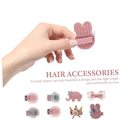 IWOWHERO 8-Piece Baby Hair Clips Set for Girls and Boys