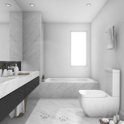 TOPBATHY 10pcs Dog Paws Anti-Slip Bathtub Decals