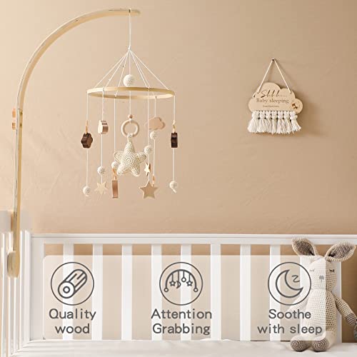 Lets Make Baby Crib Mobile with Boho Star Design