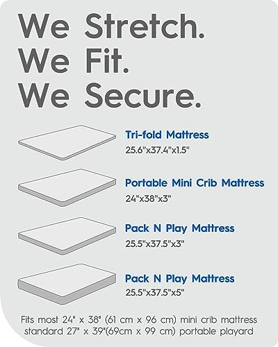 TotBasic Ultra Soft Mini Crib Sheets 2 Pack
