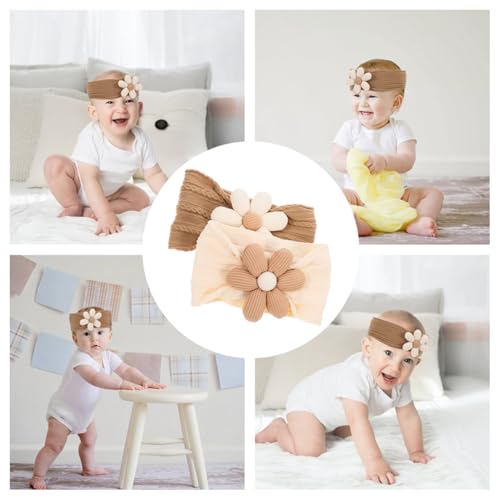 Totority 4pcs Infant Hair Bow Headband Set