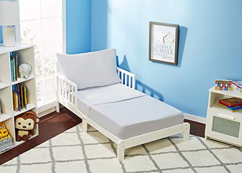 EVERYDAY KIDS 3 Piece Toddler Sheet Set - Solid Grey