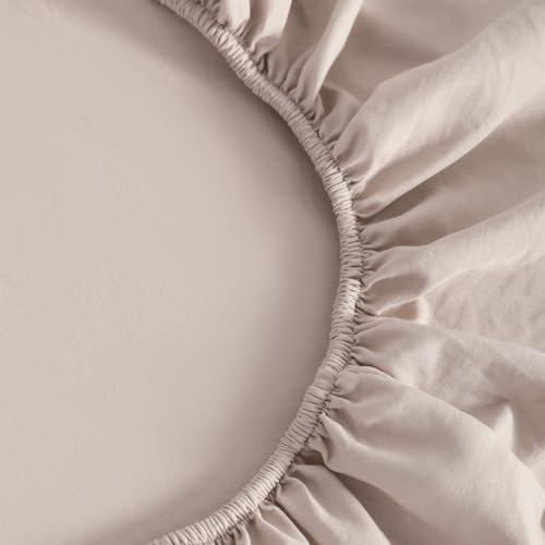 FLXXIE Toddler Bedding Set 4 Pieces Light Taupe