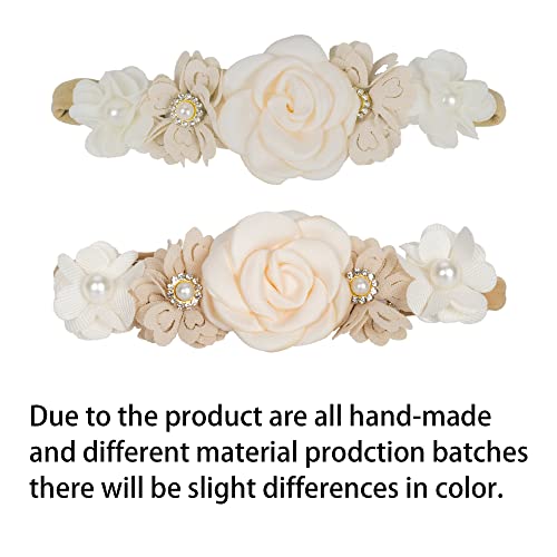 CaySep 3PCS Floral Baby Girl Headbands Set