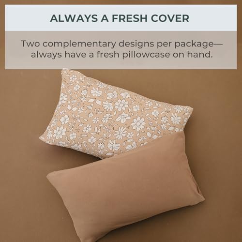 Pobibaby 2 Pack Toddler Pillowcase - Meadow Print