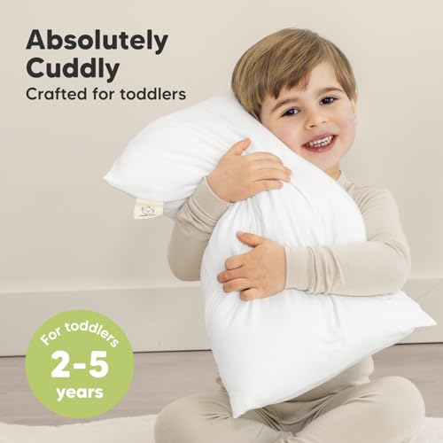 KeaBabies Toddler Pillow - 13x18 Bamboo Viscose with Pillowcase