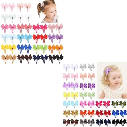 YHXX YLEN 80PCS Baby Hair Bows Clips for Girls