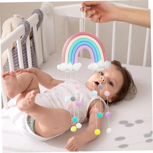 Cloud Rainbow Pendant Woven Wall Art for Kids Room