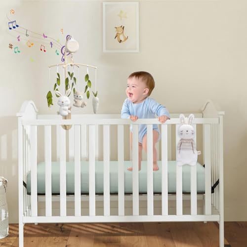 COTTONBEBE Muslin Crib Sheet 100 Cotton Baby Bedding Cover