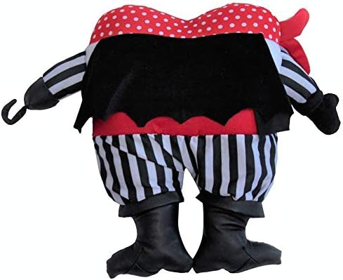 Plush Pirate Booty Tooth Fairy Pillow with Pocket 11 Inch