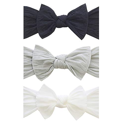 Baby Bling Bows - 3PK Classic Knot Nylon Headbands
