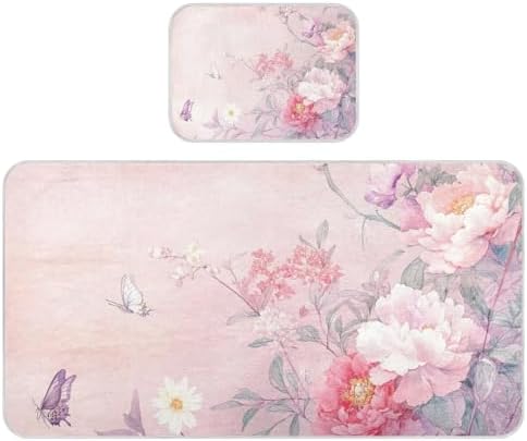 Chinese Style Flowers Peach Cooling Baby Mattress Pad