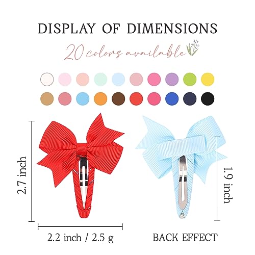 YHXX YLEN 80PCS Baby Hair Bows Clips for Girls
