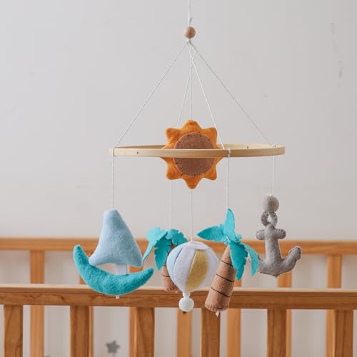 Seaside Baby Mobile - Sailboat Crib Decor for Newborns