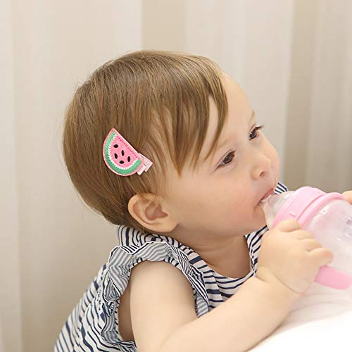 inSowni 16 Pack Cute Fruit Animal Hair Clips for Baby Girls
