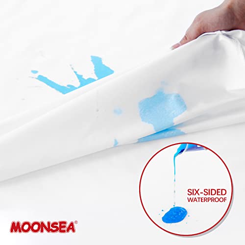 Moonsea Waterproof Crib Mattress Protector 2 Pack