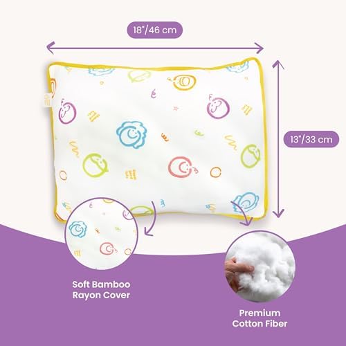 Think Good Tots Toddler Pillow with Case 13x18 1