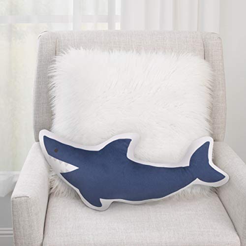 NoJo Everything Kids Blue Shark Pillow
