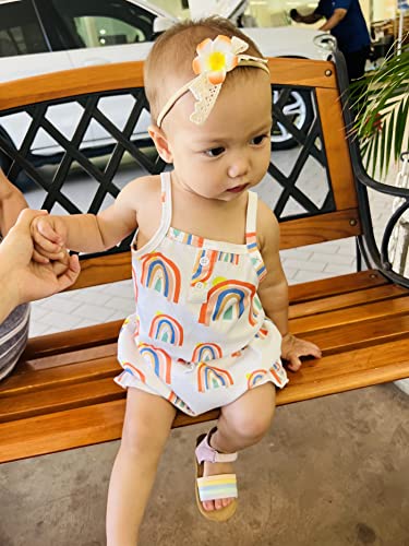 Handmade Hawaiian Plumeria Headband for Baby Girls