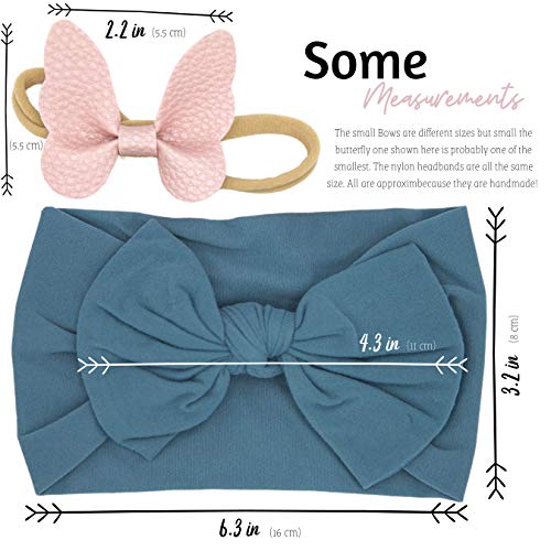 Diaper Squad 20-Pack Baby Girl Bow Headbands
