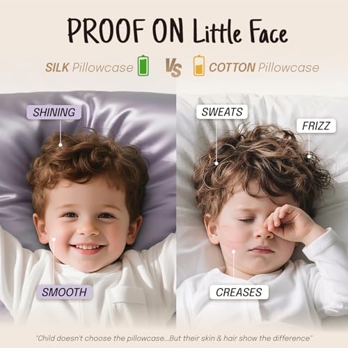 OLESILK Toddler Silk Pillowcase 13x18 Ivory