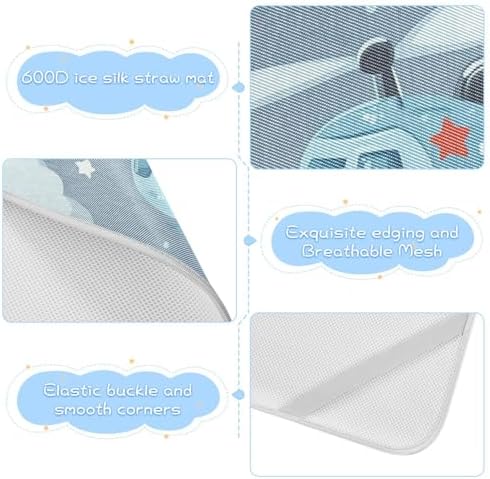 Cooling Baby Crib Mattress Pad 28x52 Inch Washable