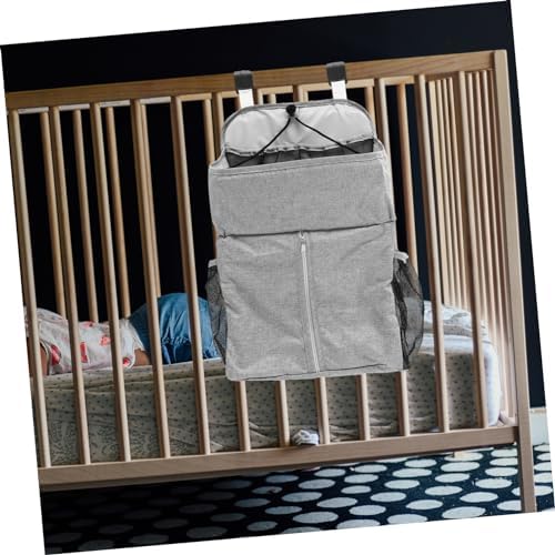 SECFOU 1pc Crib Hanging Storage Bag Diaper Organizer for Home Travel