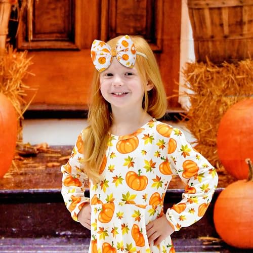 YanJie Fall Thanksgiving Baby Girl Hairband Bow