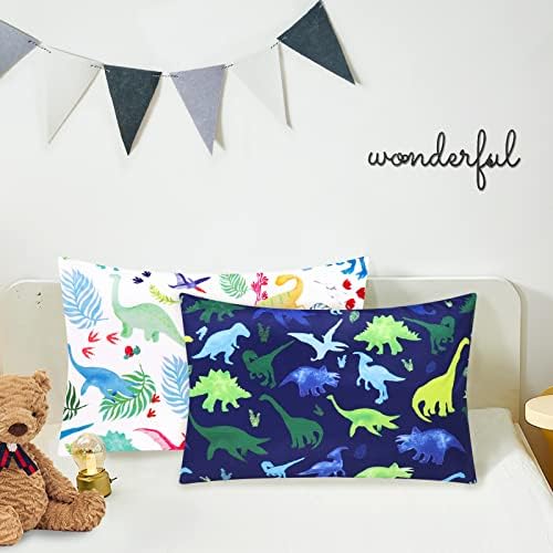 TANOFAR Dinosaur Pillowcase 2 Pack Toddler