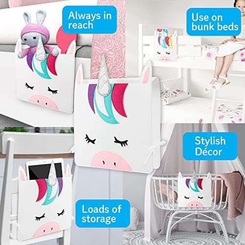 PIKL Unicorn Bedside Caddy for Girls