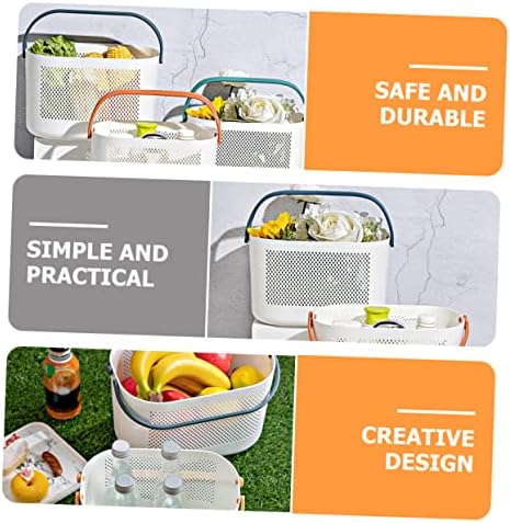 Portable Shower Storage Basket with Handles 1