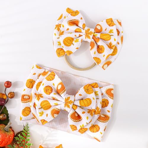 YanJie Thanksgiving Baby Girl Headbands Set of 2