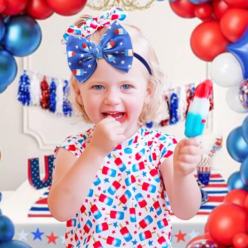 YanJie Velvet Baby Bows Stretchy Headbands