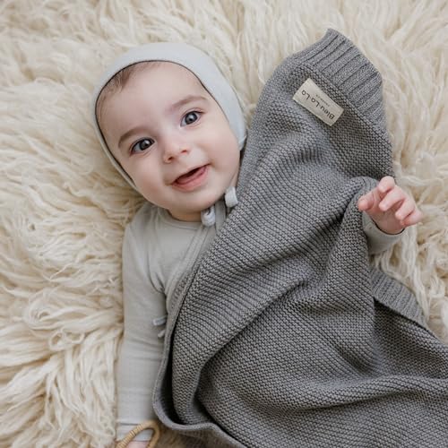 Bleu La La Organic Cotton Baby Swaddle Blanket
