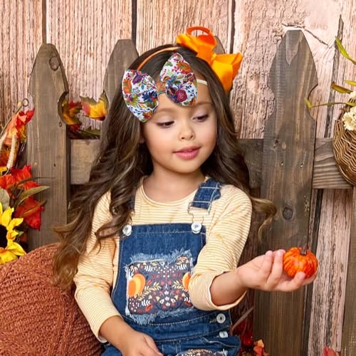 YanJie Fall Thanksgiving Baby Girl Hairband Bow