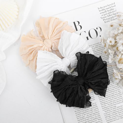 Lanmerry Baby Girl Headband with Bows 3Pcs Set