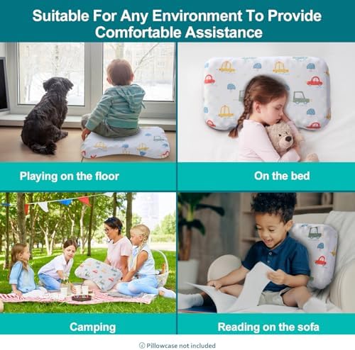 Willai Toddler Pillow 12X19 Soft Kids Pillow for Travel