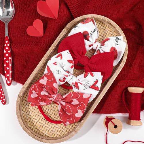 YanJie Valentine Bows for Baby Girls