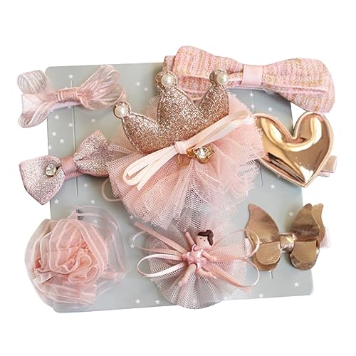 BESTonZON 10pcs Hairpin Bowknot Headwear Set for Kids