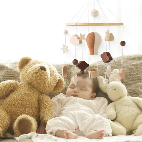 OESSUF Baby Mobile with Hot Air Balloon