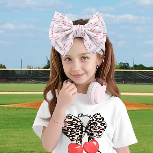 ONENINEDREAM Baseball Baby Bow Headbands for Infant