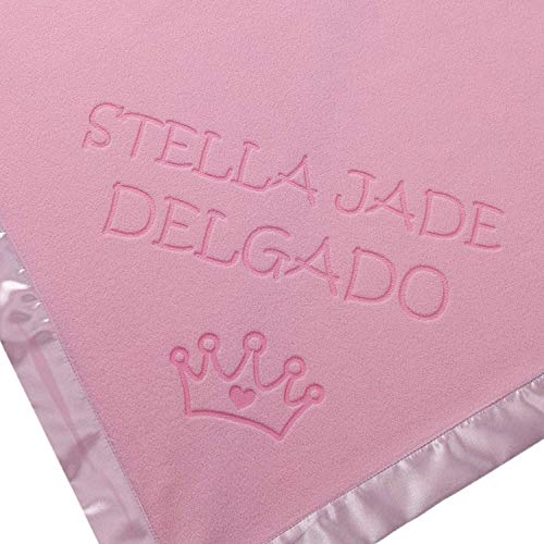 Custom Catch Personalized Princess Baby Blanket - 36x36 Inch