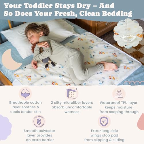 Snugglekid Tuckable Side Bed Wetting Pads for Toddlers