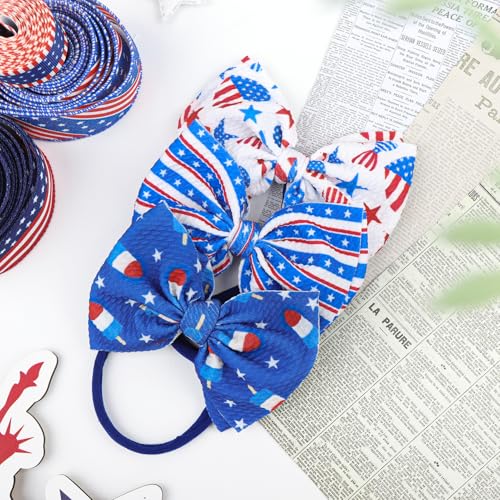 YanJie Velvet Baby Bows Stretchy Headbands