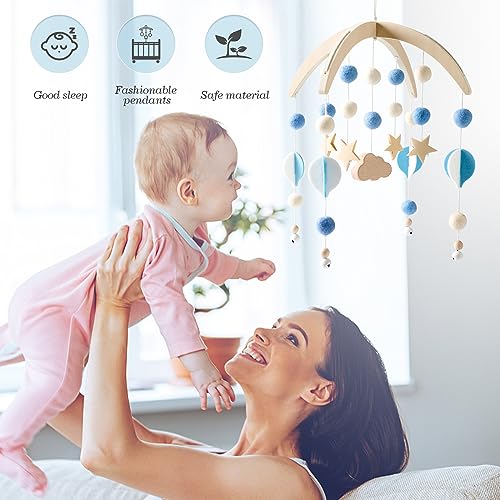Mamimami Home Baby Mobile with Felt Balls Blue