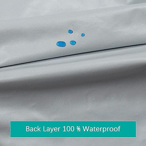 Biloban Waterproof Crib Sheets 2 Pack Grey