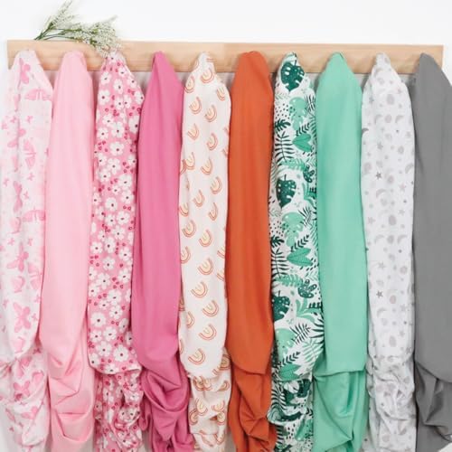 The Peanutshell 4-Pack Daisy Crib Sheets - Soft Breathable Cozy