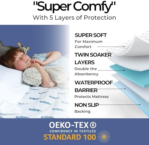 Hygge Sheets Potty Training Pee Pads for Kids Twin Beds